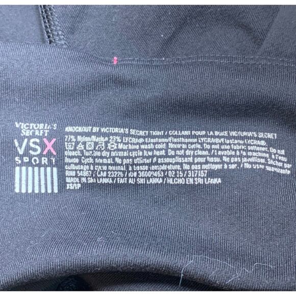 Victoria Secret VS Sports Knockout Tight Leggings Black Size Extra Small - Picture 6 of 6